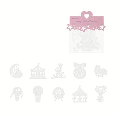 10pcs Cutout Lace Paper The Enlightenment Series DIY Decorative Collage Material