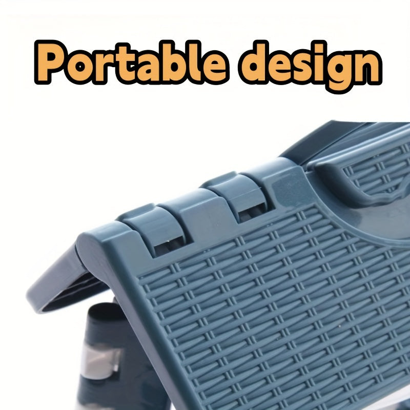 1pc Folding Stool with Portable Handle Compact Lightweight Plastic Folding Chair