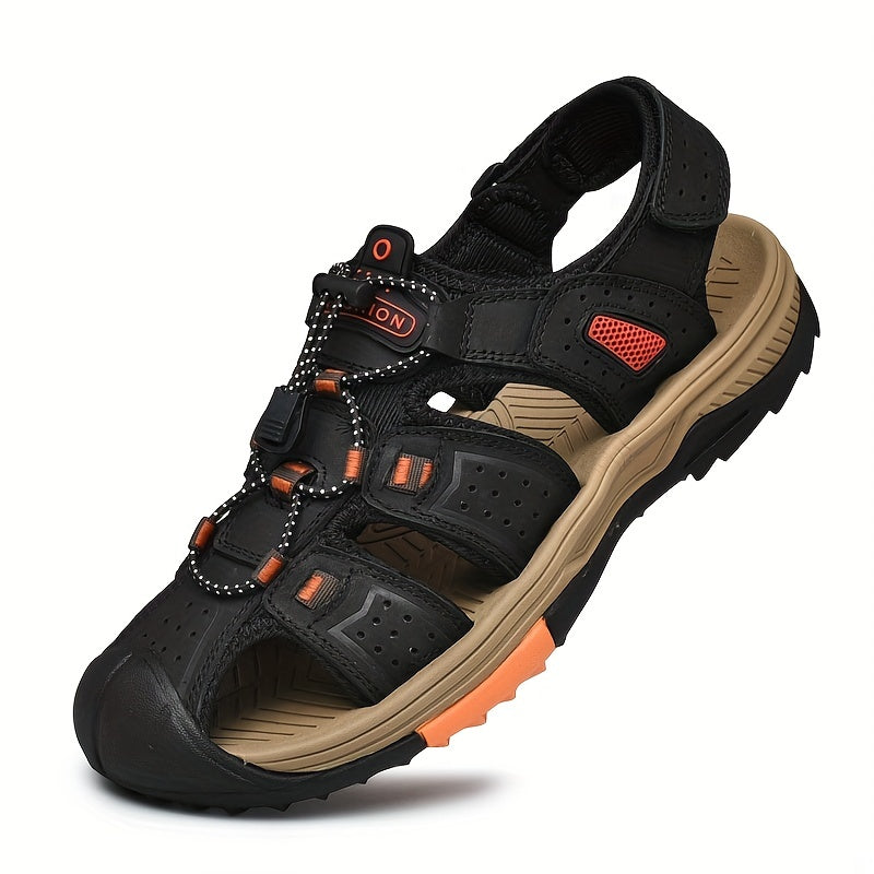 Men's Lightweight Closed Toe Sandals Anti-skid Beach Sandals