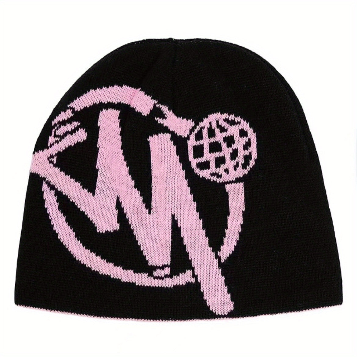 Jacquard Y2K Beanie Cap Hip Hop Knitted Hat