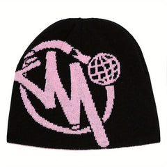 Jacquard Y2K Beanie Cap Hip Hop Knitted Hat