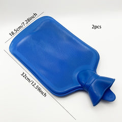 2pcs Large Water-filled Hand Warmer Bag Old-Fashioned Diagonal Design