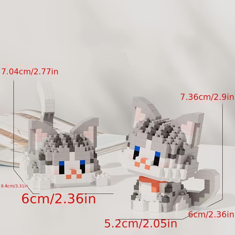 Building Blocks Cat Pet Series - Small Particle Building Blocks Creative Gift
