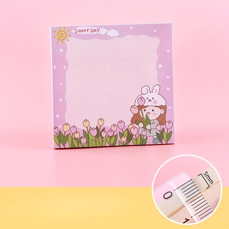 50sheets Cartoon Star Girl Sticky Notes Office Home Reminder Memo Stickers