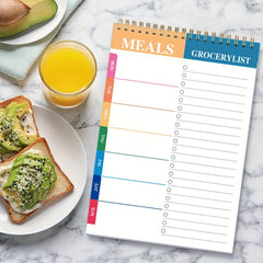 Weekly Meal Planner Notepad 90 Pages Tear Off Grocery Checklist
