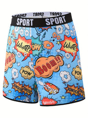  Pop Art Print Y2K Shorts for Women