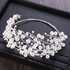 Silvery Crystal Headband Wedding Crowns Hair Accessories Tiara Hairband