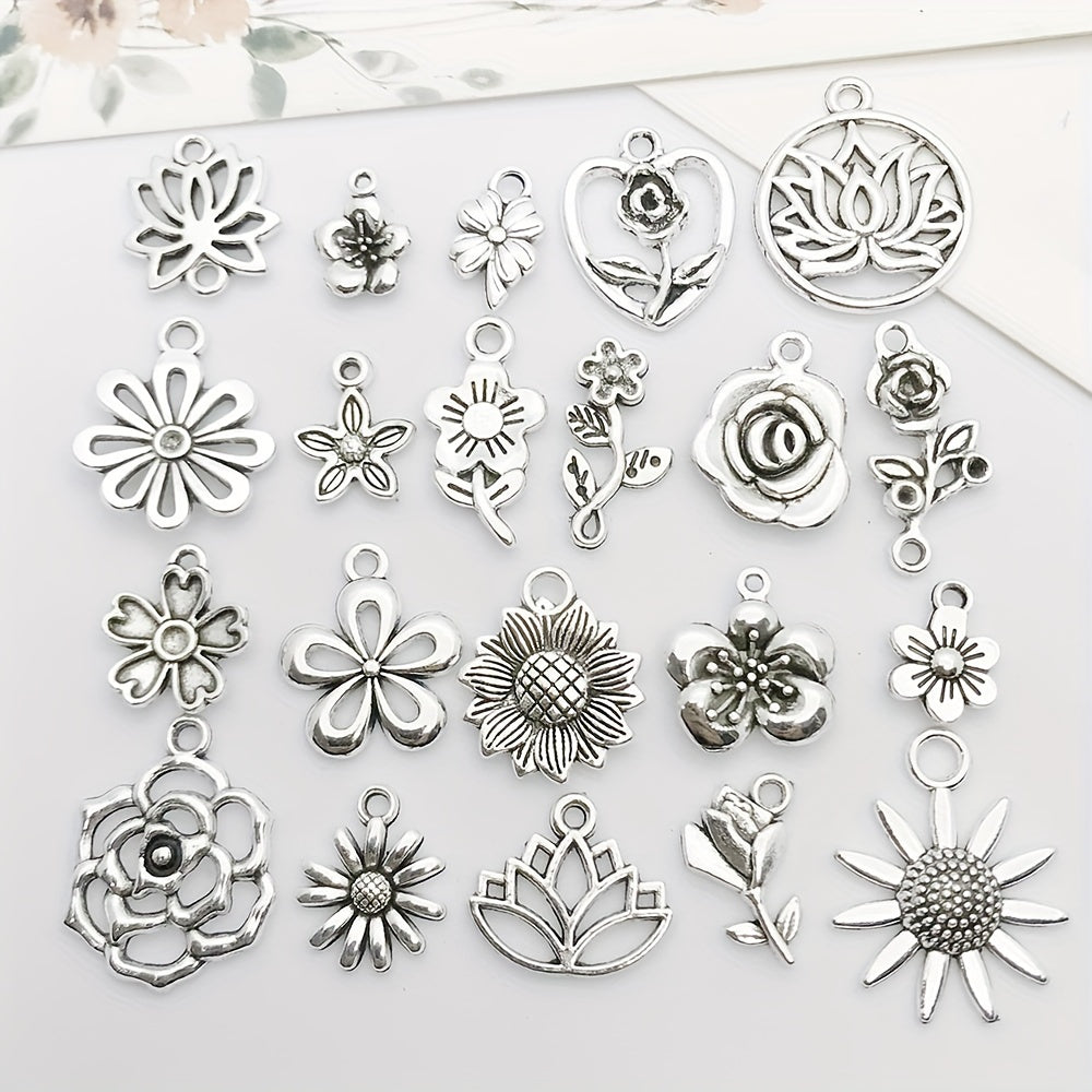 20pcs Tibetan Silver Metal Charms Pendants for Jewelry Making