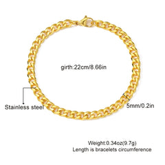 Stainless Steel Chain Bracelet for Men