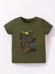 Boys Funny Mister Print T shirt Kids Short Sleeve Tee Top