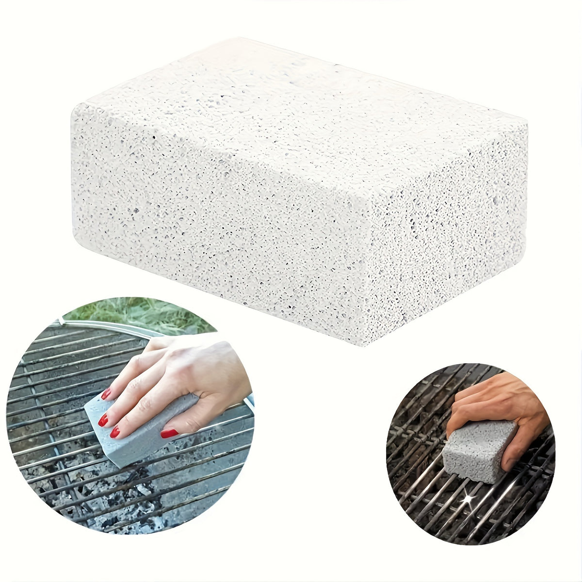 2pcs Pumice Stone Cleaning Bricks - BBQ Grill & Descaling Stone