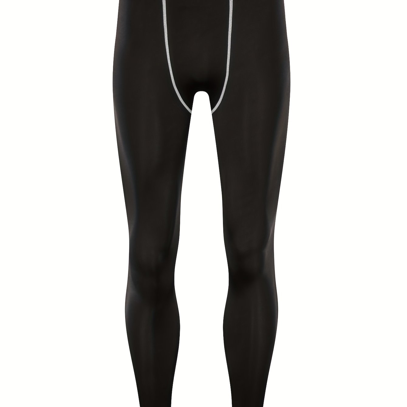 Men's Alphabets Pattern Compression Pants for Outdoor Fitness