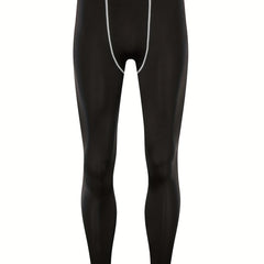 Men's Alphabets Pattern Compression Pants for Outdoor Fitness