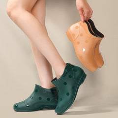 Women's Non-Slip Ankle Rain Boots Waterproof