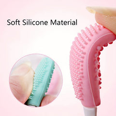 Double Sided Silicone Lip Brush for Fuller Lips Exfoliating Tool