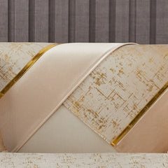 Golden Velvet Sofa Cushion with Non Slip Backing