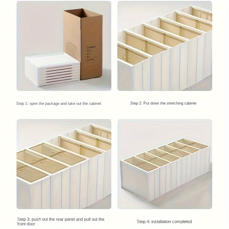 1pc Folding Shoe Rack Plastic Shoes Storage Box Space Saving Organizer