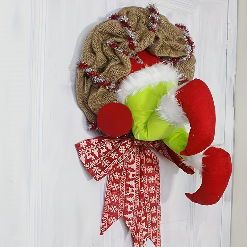 Christmas Thief Wreath Front Door Decoration Family Gathering Decoration