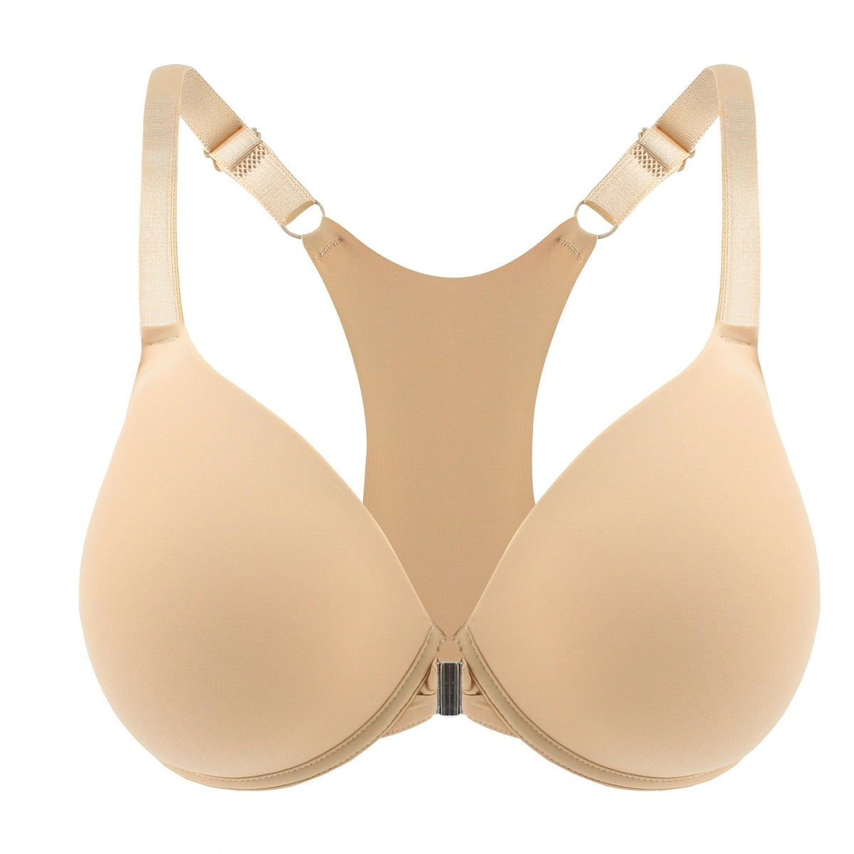  Women's Front Closure Padded Plunge Bra
