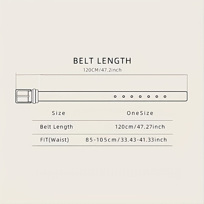Vintage Cowboy Style Leather Belt for Men