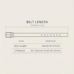 Vintage Cowboy Style Leather Belt for Men