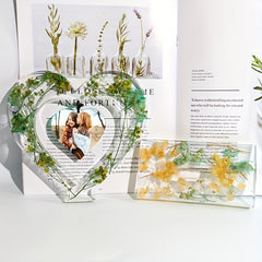 DIY Crystal Epoxy Resin Mold Love Photo Frame Silicone Mold