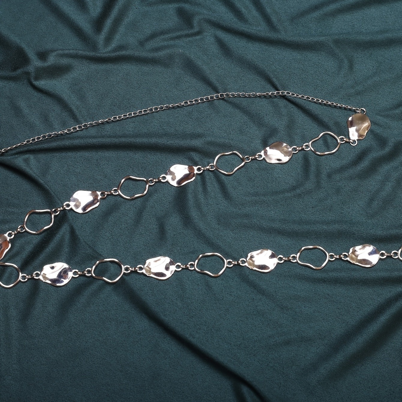 elegant Hollow Waist Chain - Women's Silvery Chain