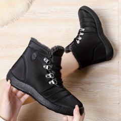 Fur Lined Snow Boots Waterproof Windproof Non Slip Winter Boots