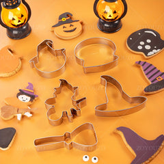 Stainless Steel Halloween Cookie Cutters Baking Kit
