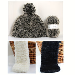 Soft Fur Yarn Chunky Fluffy Faux Fur Yarn for Crocheting & Knitting 150g