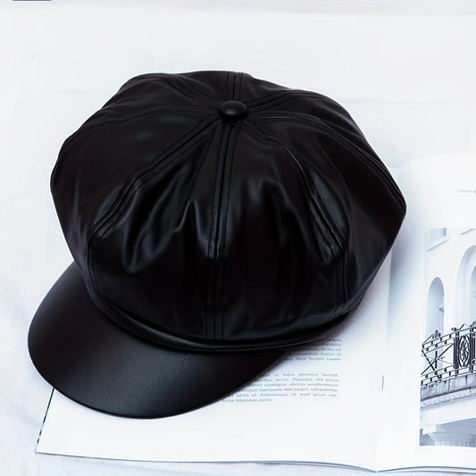 Adjustable Mens Octagonal Beret Peaked Cap for Outdoor Sport