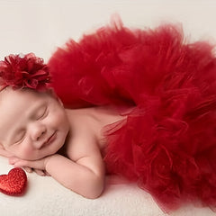 Newborn Baby Princess Girl Tutu Skirt & Headwear Outfit