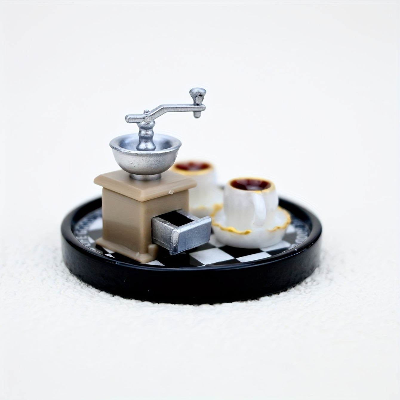 Mini Coffee Machine Set Ornament 1:12 Dollhouse Food Photography Props