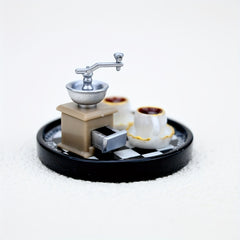 Mini Coffee Machine Set Ornament 1:12 Dollhouse Food Photography Props
