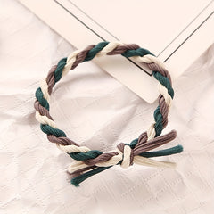 2pcs Braid Hair Rope Knotted Hair Tie Ponytail Elastic Hair Tie Hair Accessories