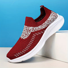 Women's Breathable Athletic Running Shoes Slip On Casual Mesh Sneakers