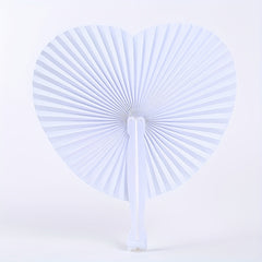 2pcs Heart Fan Wedding Gift Pocket Chinese Style Dance Fan