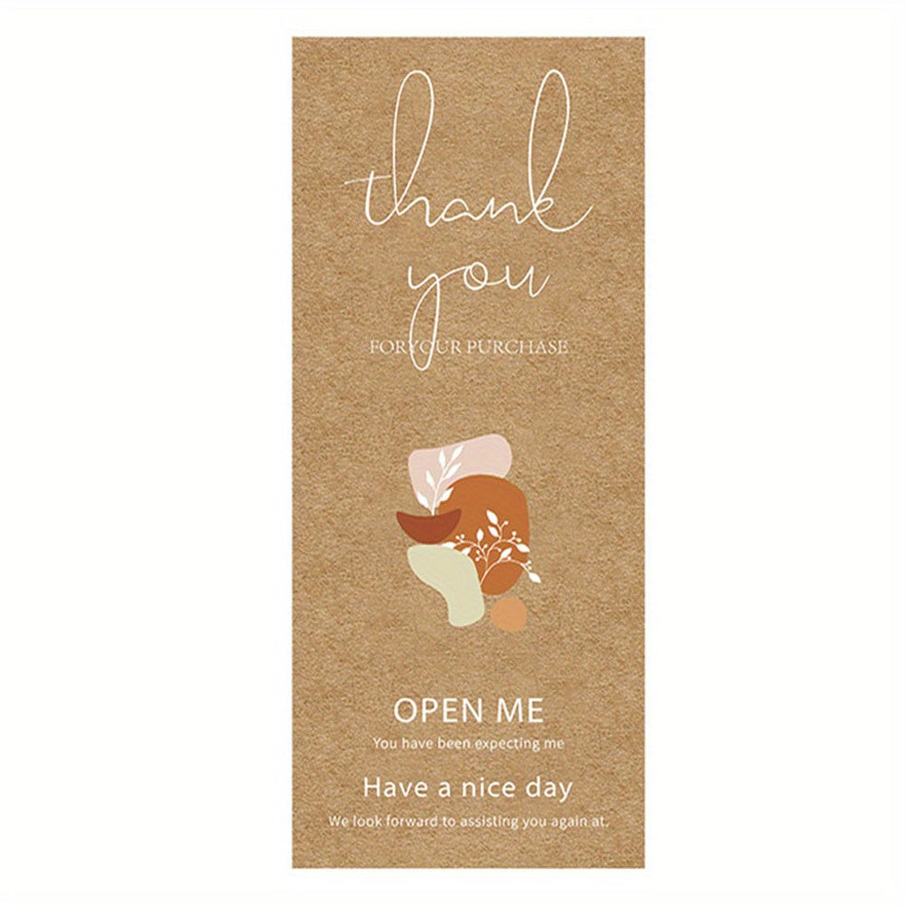 50 Stickers Pack & Thank You Stickers for Sealing & Waterproof Label