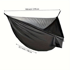 Portable Double Camping Hammock with Eye Mask and Accessories