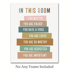 You Matter You Are Loved Classroom Decor