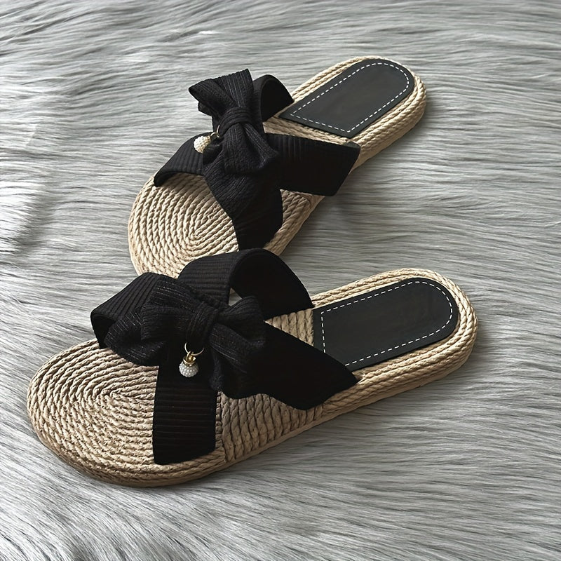 Women's Bowknot Sandals Comfy Beach Shoes