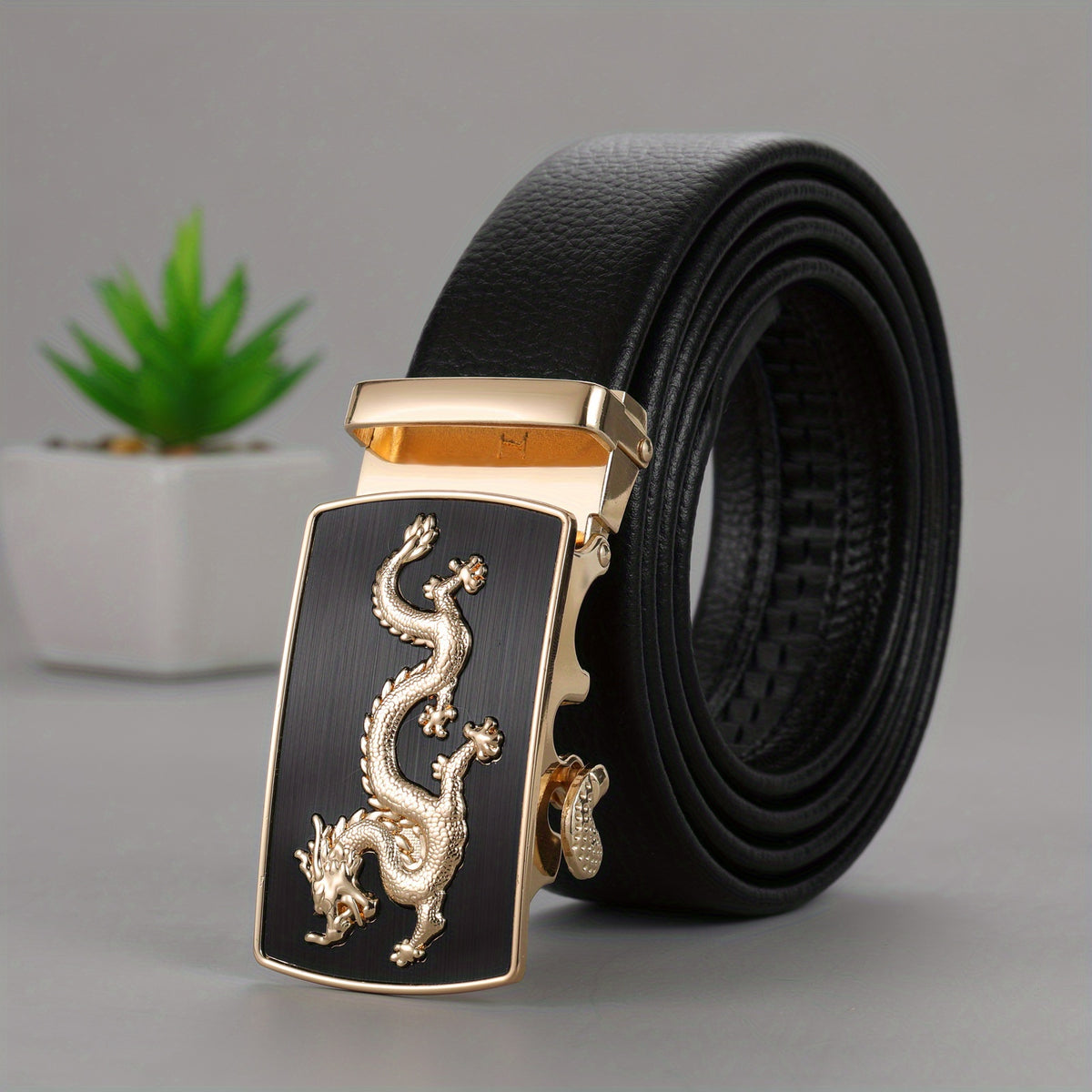 Men's Stylish Belt w/Automatic Buckle