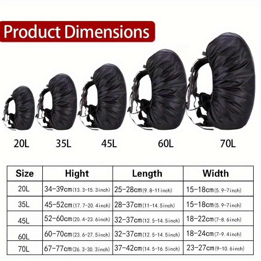 Mountaineering Backpack Rain Cover Waterproof Dust Cover