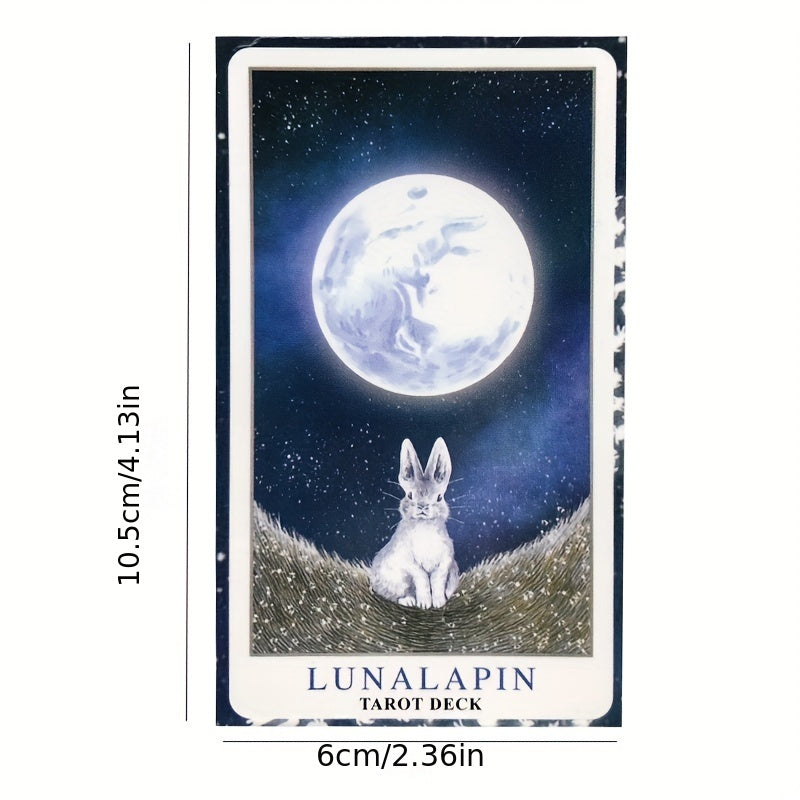 Lunalapin Rabbit Tarot Deck - Fun Tarot Game for Friends