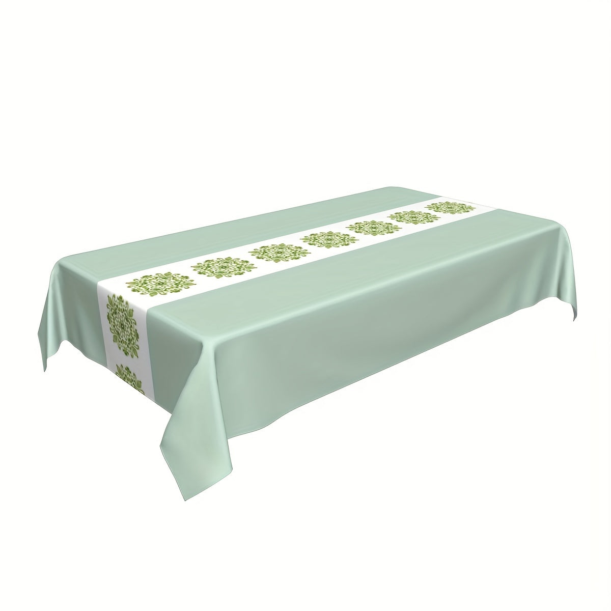 Printed Polyester Tablecloth Waterproof Rectangle Style