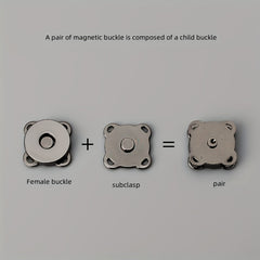 5 Pairs Magnetic Buckle Coat Bag Magnet Buckle DIY Clothing Accessories