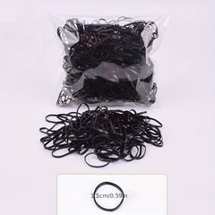 500pcs Transparent Elastic Rubber Band Ponytail Holder Hair Styling Tool