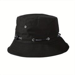 Reversible Drawstring Bucket Hat Lightweight Sun Hat