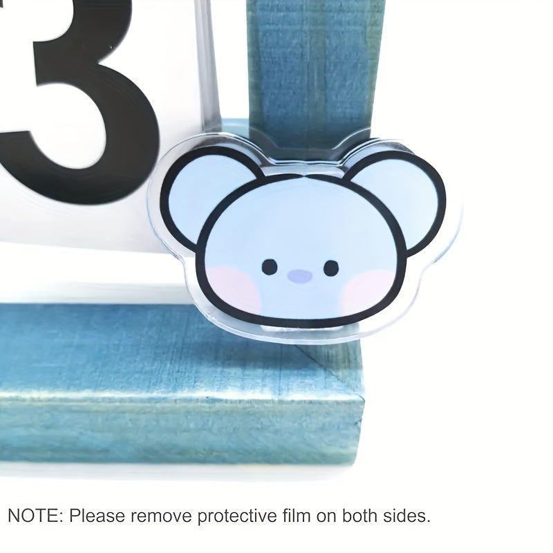Cartoon Animal Double Layer Clip for Notebook Tickets