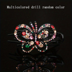 Colorful Hollow Butterfly Hair Clip Rhinestone Hairpin Headwear